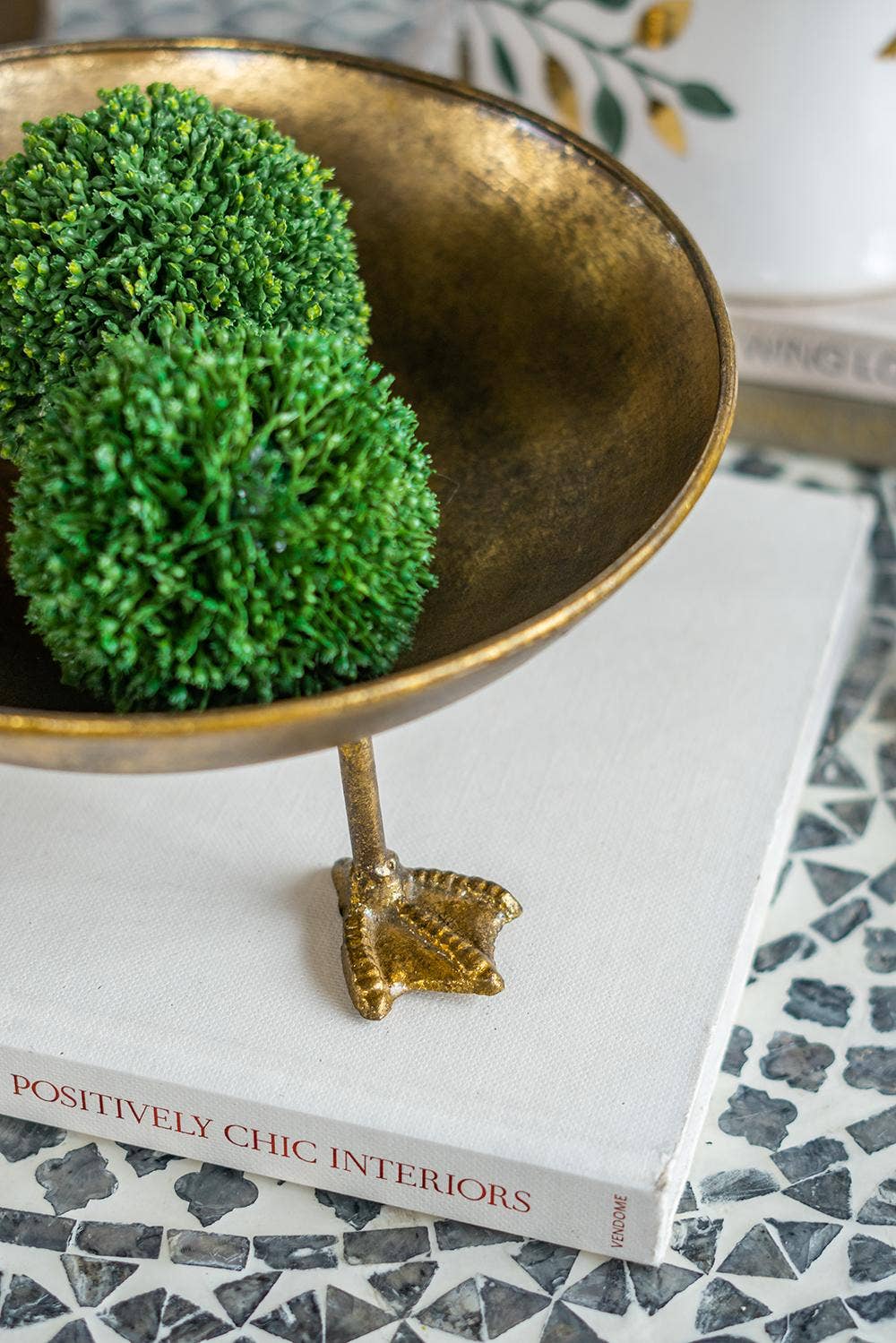 A&B Home Group Inc. - Wholesale Decorative Tray - S/2 D12x3" Gold Iron Accent Trays with Duck Feet3