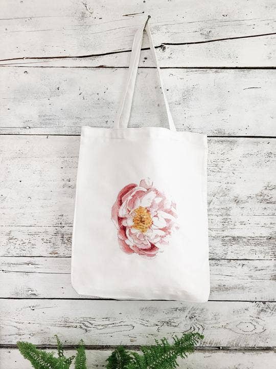 Open Peony Market Bag for wholesale by Studio on Tenth