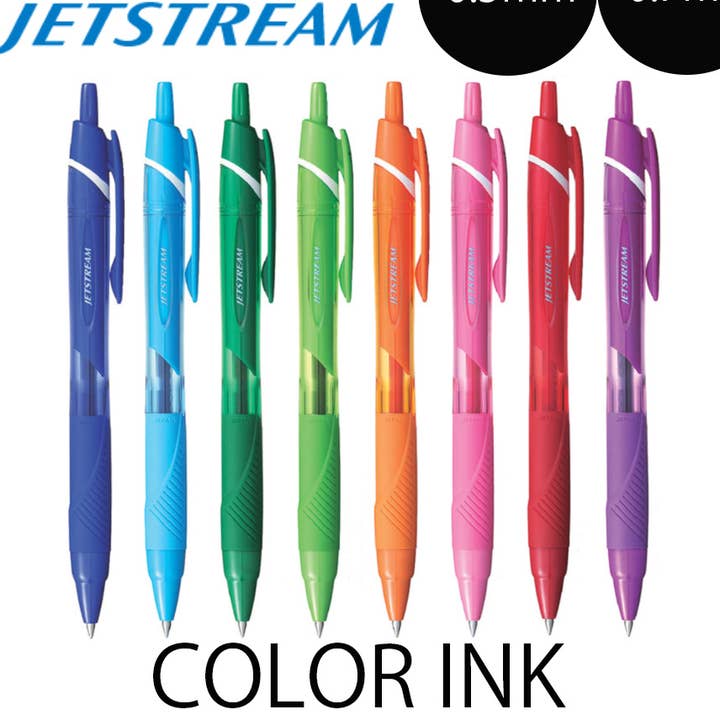 【JAPANESE STATIONERY】UNI JETSTREAM COLOR BALLPOINT PEN for wholesale by Hakubundo