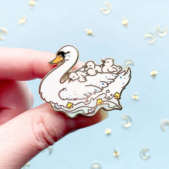 Alum and Ink - Wholesale Lapel Pin/Button - The Mothership Enamel Pin