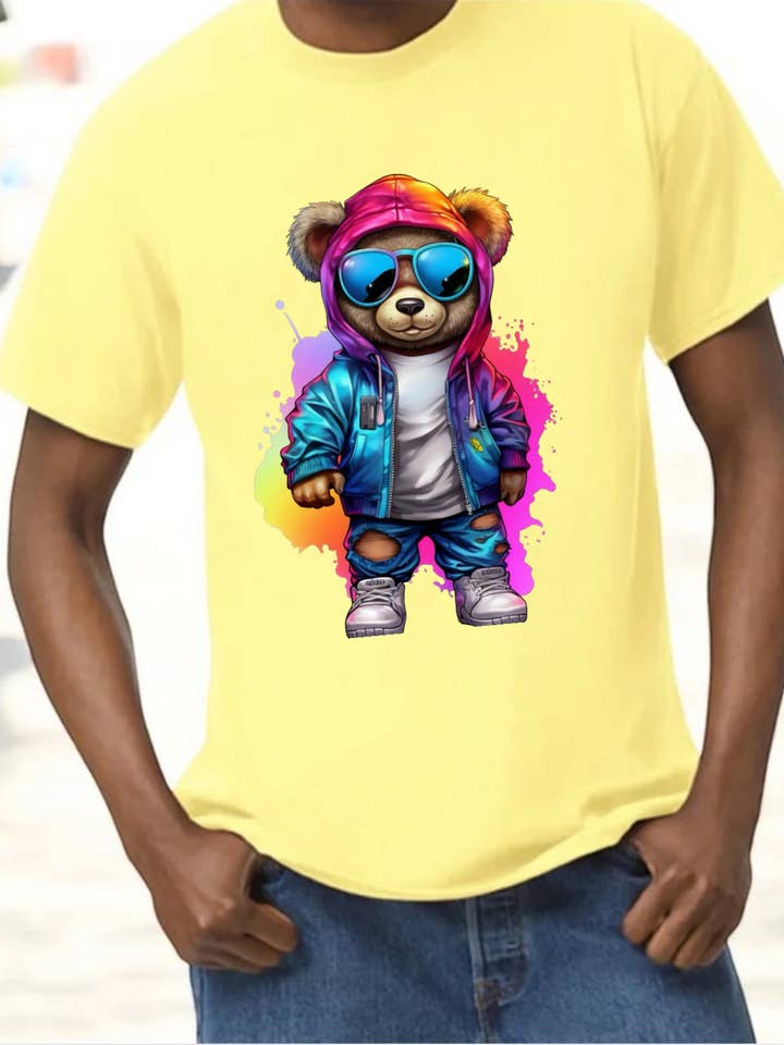 HABANA BELLA - Wholesale Screen Printed T-Shirt - Men's - T-shirt with pso fashion for men and big boys 100% cotton6