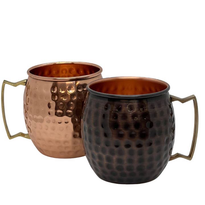 Butte Copper Company - Wholesale Coffee Mug - Shiny Hammered Copper Mug 16oz