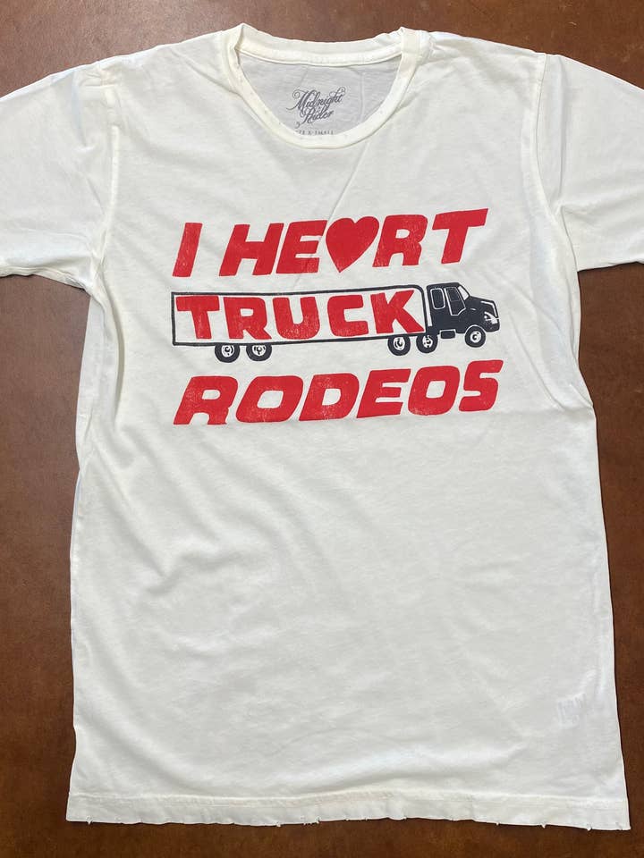 I Heart Truck Rodeos Unisex T-shirt for engroshandel hos Midnight Rider