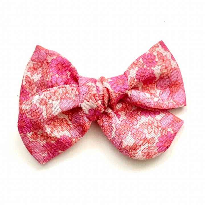 Fuchsia Blossom Bow for wholesale by JADE LOUISE