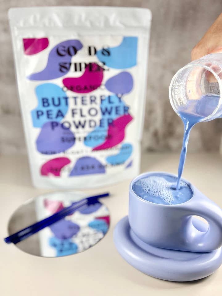 Organic Butterfly Pea Flower Powder | Blue Matcha Superfood for wholesale by Good & Super