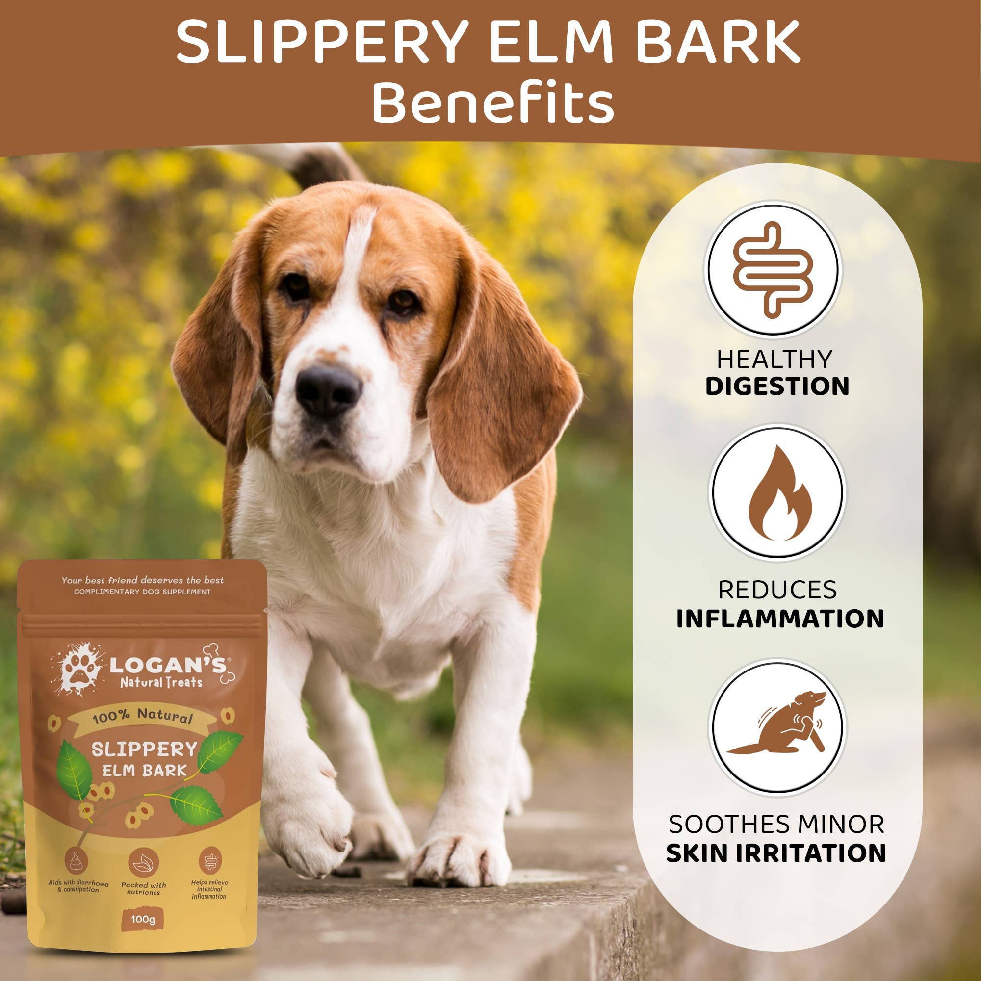 Logan’s - Wholesale Pet Supplement - Dog - Slippery Elm Bark - Pet Supplement 2