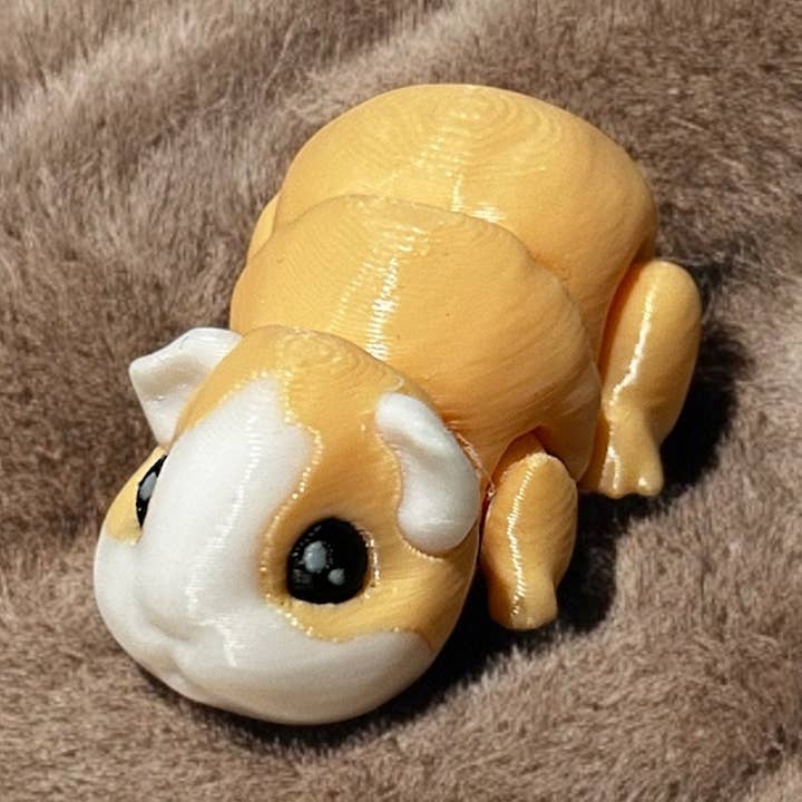3D in Paradise - Wholesale Figurine Toy - Kids - Mini Orange Guinea Pig fidget figurine figures 3D printed0