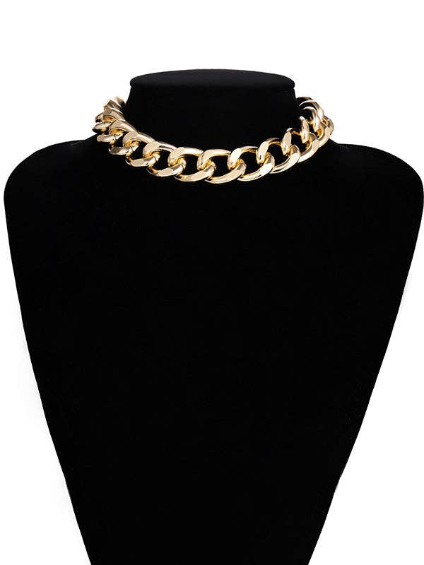 OceanusSwim - Wholesale Link & Chain Necklace - Punk Choker Hip Hop Big Chunky Aluminum Thick Chain Necklace4