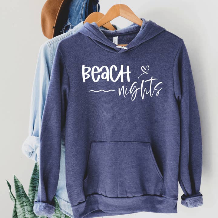 Felpa con cappuccio Beach Nights #144 per la vendita all'ingrosso da parte di Tron Tron Graphic Wear