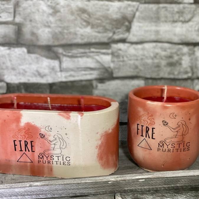 Fire Element Candle 8 oz for wholesale by Mystic Purities LLC