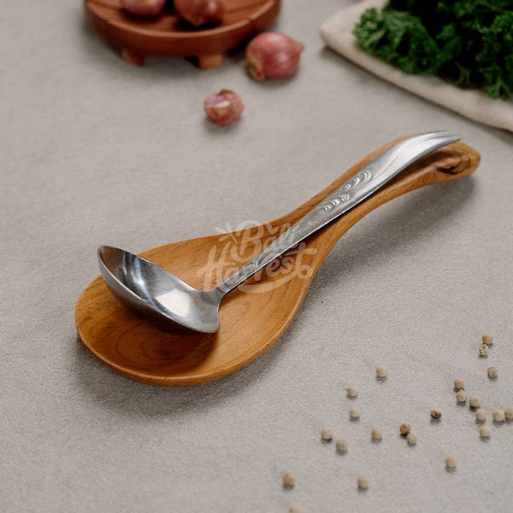 Bali Harvest - Wholesale Spoon Rest - Teak Wooden Spoon Rest - Spoon Holder Trivet Serving Spoon3