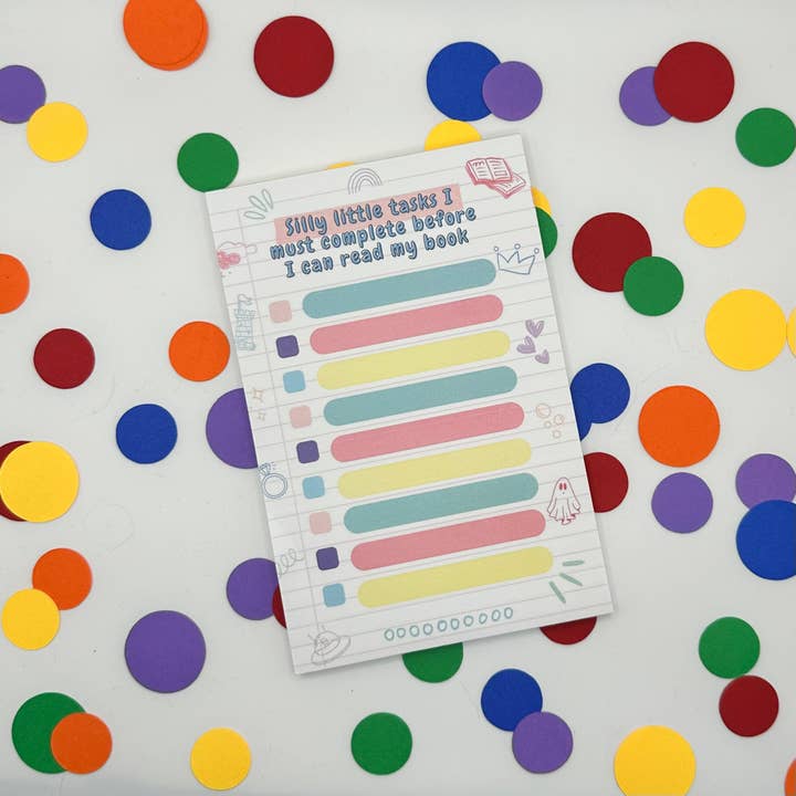 Silly Tasks To-Do List Magnetic Notepad - 50 sheets for wholesale by The Rainbow Bookshelf