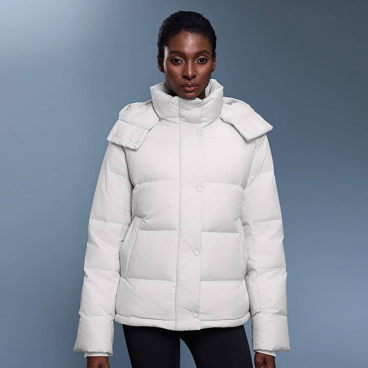 Drawcord-Hood Windproof Down Parka for wholesale by WONDERXFANS