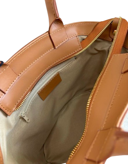 JIJOU CAPRI - Wholesale Crossbody Bag - Women's - Cecile Leather & Raffia Studded Crossbody Bag JIJOU CAPRI3