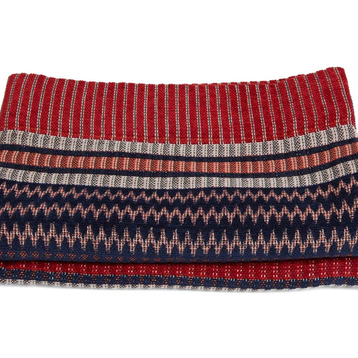 Wallace Sewell - Wholesale Throw Blanket - Ettore Oxford Blue Small - Cotton Chenille throw/blanket