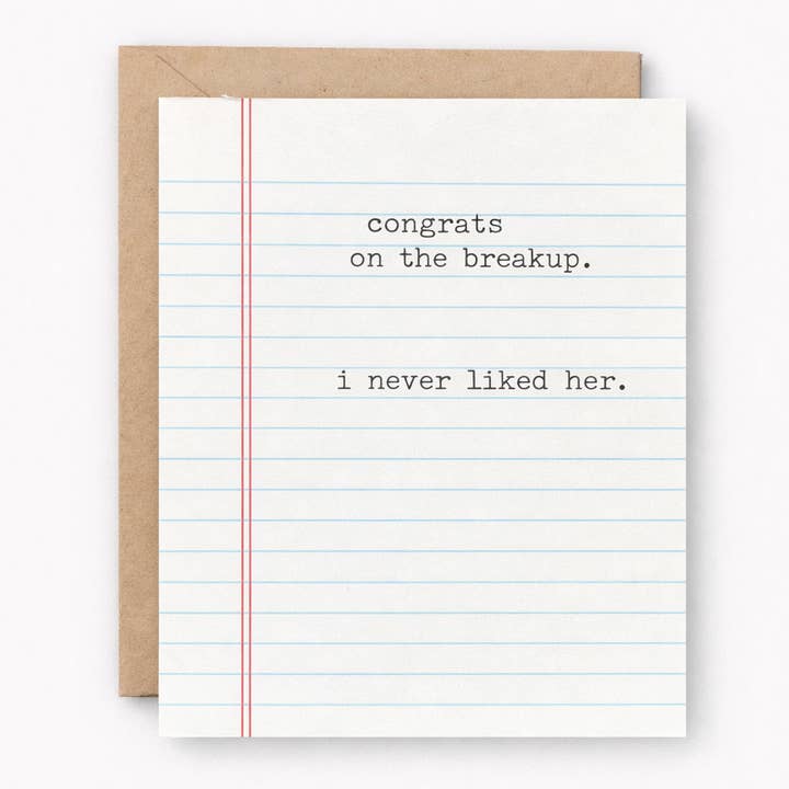 Congrats on the Breakup. I Never Liked Her for wholesale by Ravensgoods