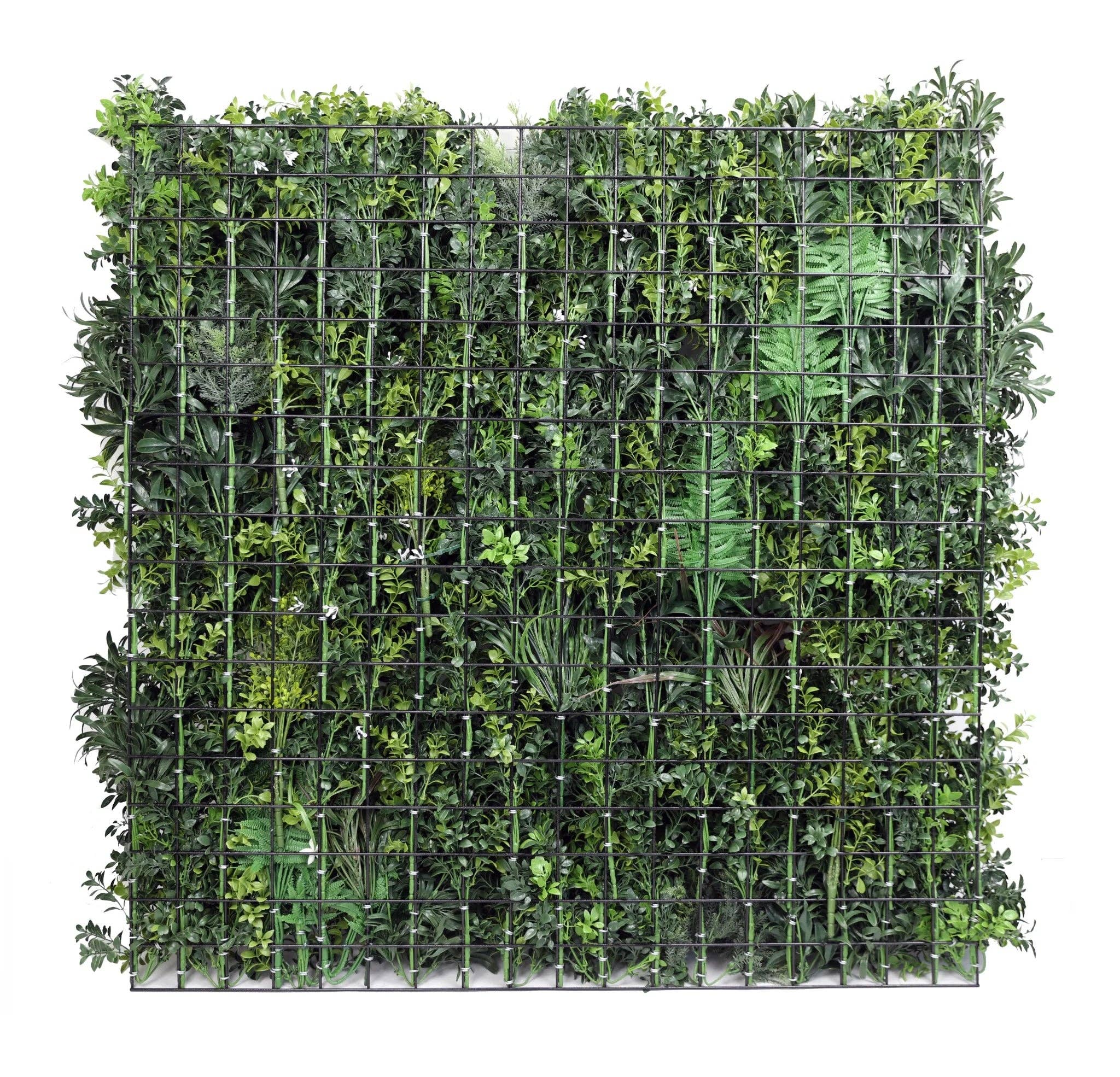 Designer Plants - Wholesale Artificial Plant - Tropical Vibe Artificial Vertical Garden / Green Wall Panel 35" x 35" UV Resistant (Fire Retardant)5