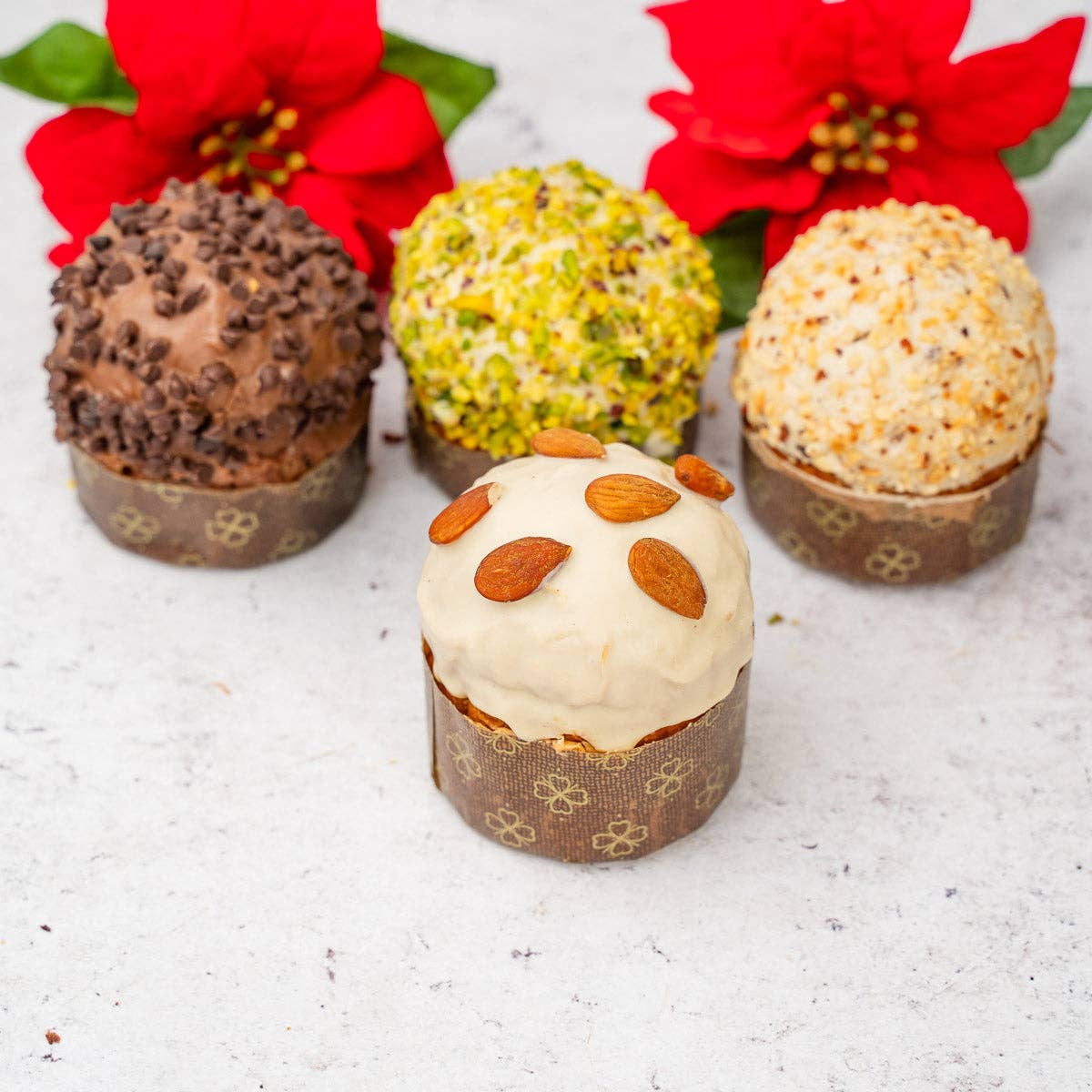 Sicilyaddict – wholesale Tårta – Hantverksmässig mandelfylld liten panettone 150g1