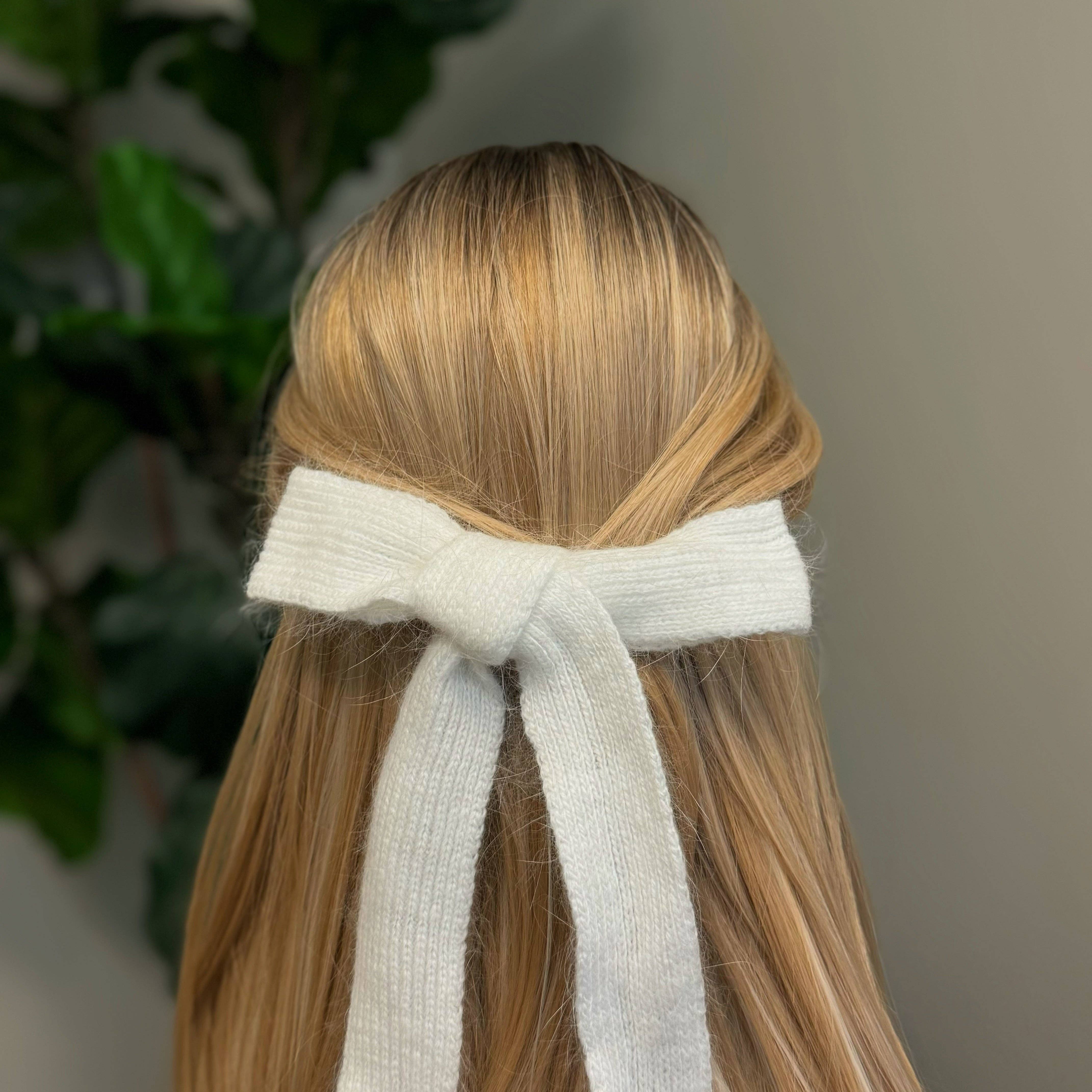 Ellison+Young – Clips para cabelo - Mulher por atacado – Grampo de cabelo Precious Preppy Yarn Bow3
