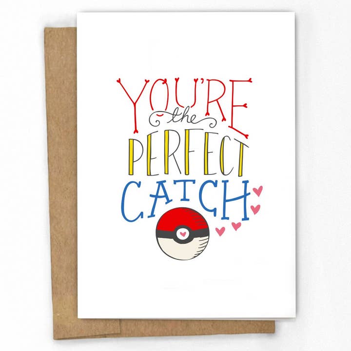 You're the Perfect Catch Card for wholesale by A Fink & Ink