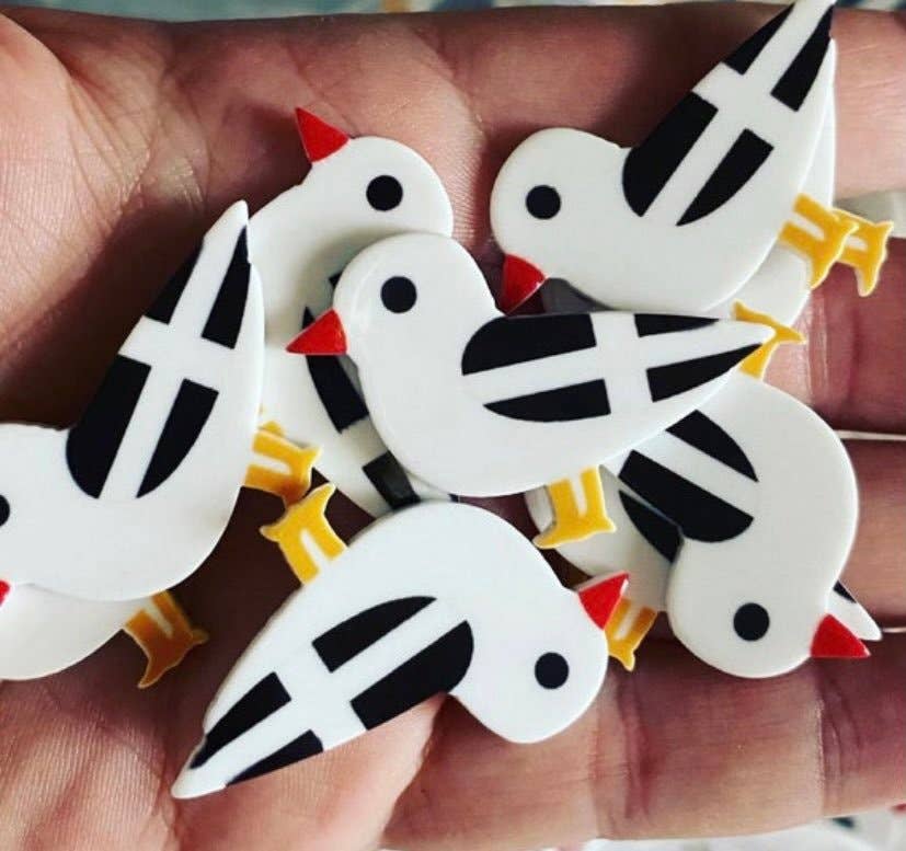 Jewells – wholesale Hair clip – Women’s – Seagull or Puffin resin hair grip clip5