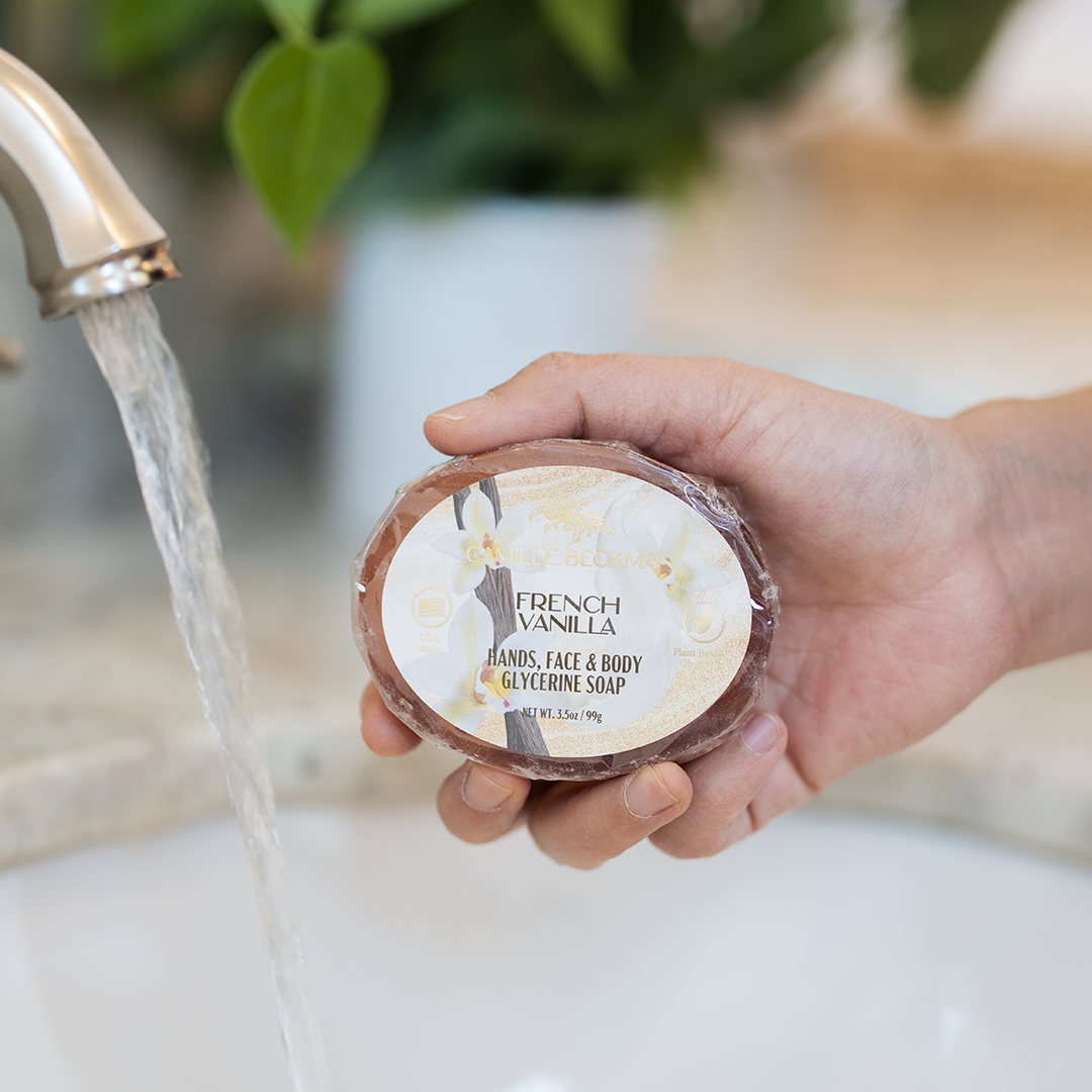 Camille Beckman - Wholesale Bar Soap - French Vanilla Glycerine Soap for hands, face & body3