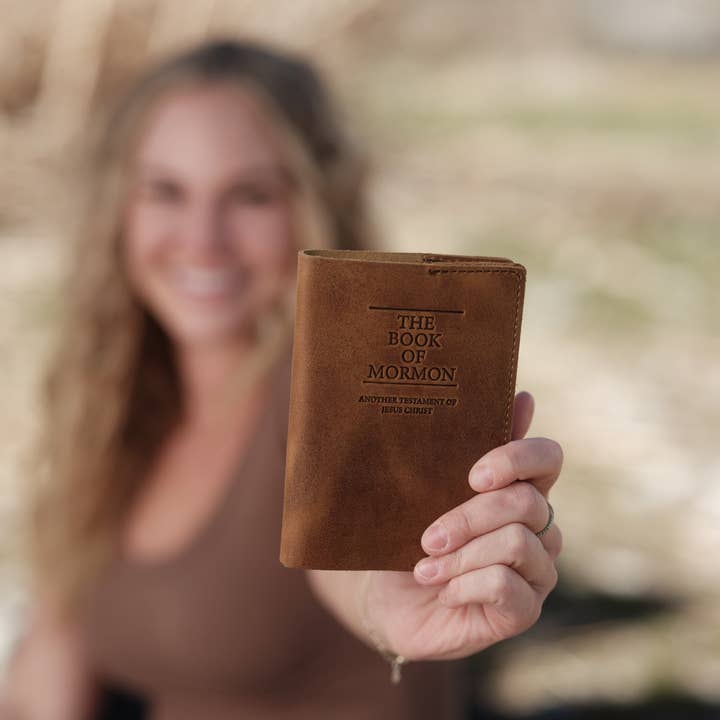 Leather Book of Mormon Mini - Soft Cover for wholesale by Rōmfrē Travel Co.