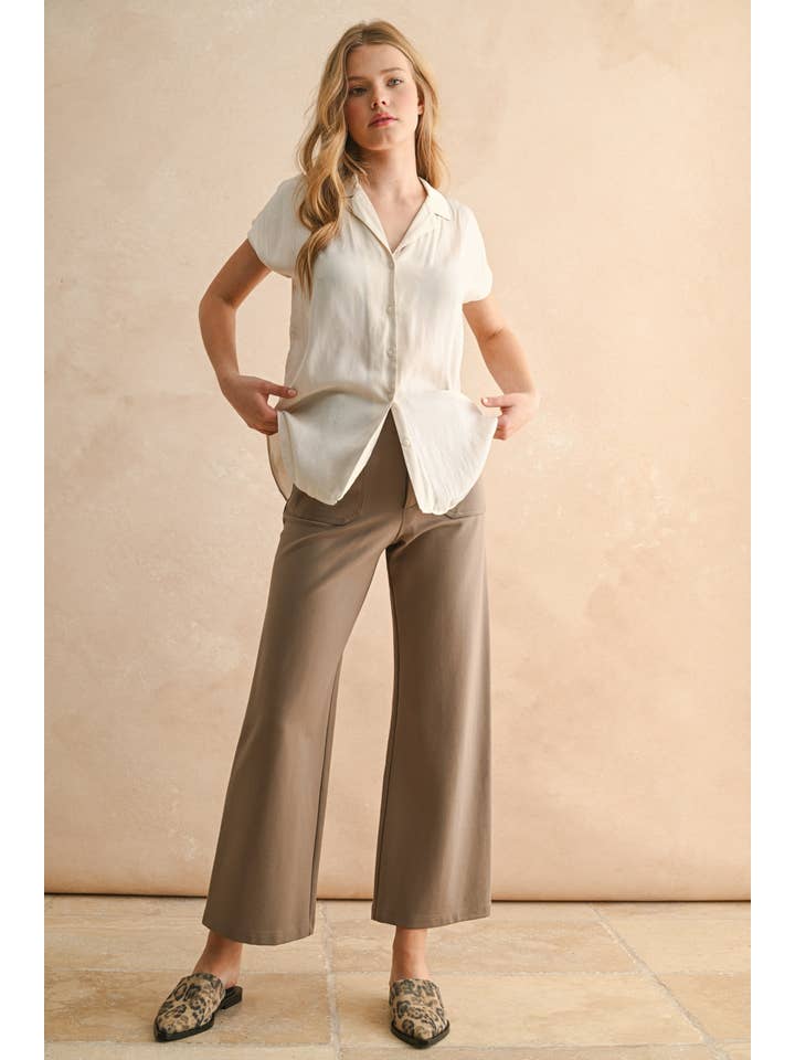 MIOU MUSE – Großhandel Hemd mit Button-down-Kragen – Damen – MMT1194 KNOPF-DOWN-HEMD MIT KAPPENÄRMELN8