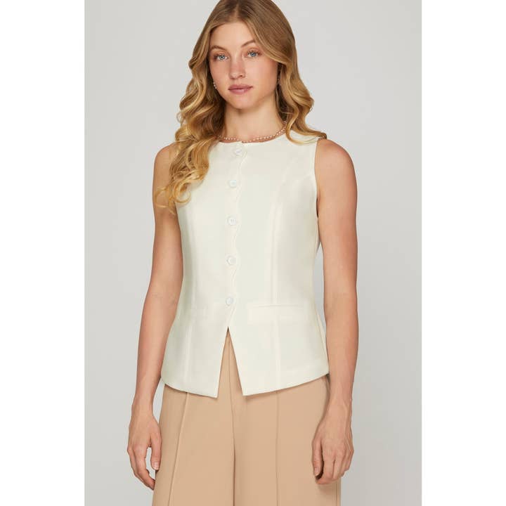 ÆRMEFRI LANG VEST for engroshandel hos STYLE USA