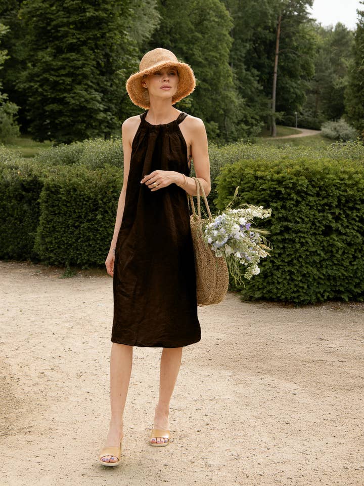 Sauths - Wholesale Dress - Women's - Ipanema - Linen Dress in Various Colors