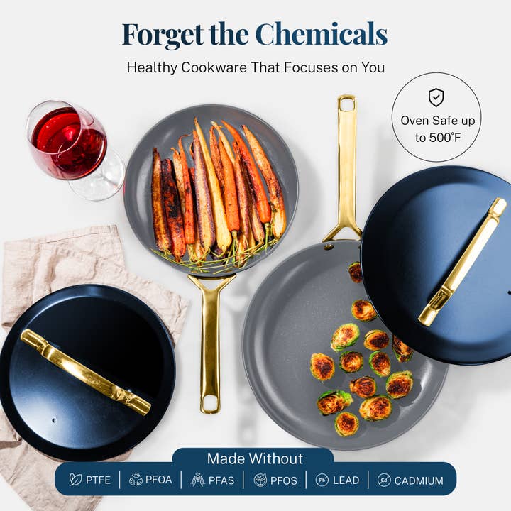 Gotham Steel/Granitestone - Wholesale Cookware Set - Gotham Steel Modern Collection 11 Piece in Navy
