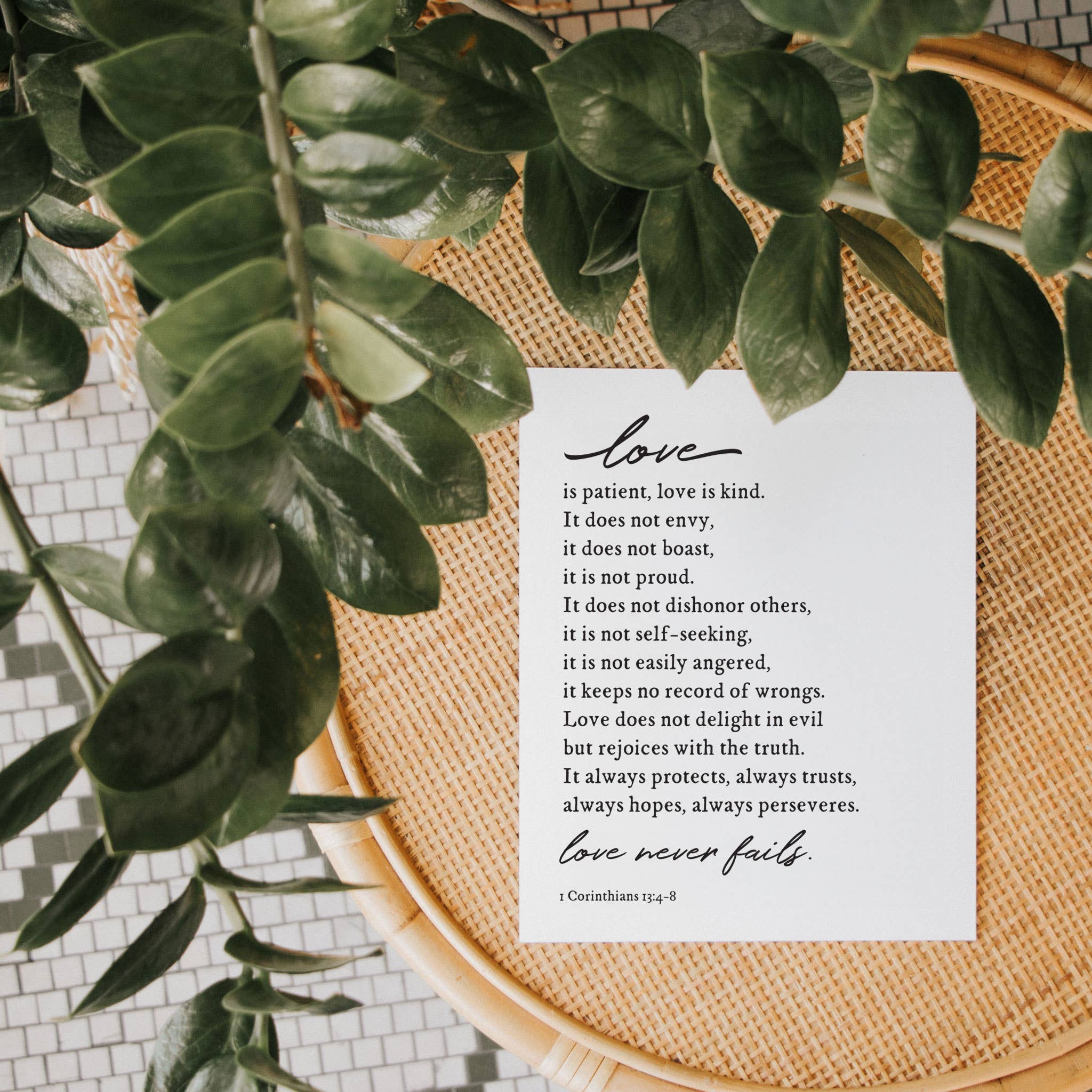 The Anastasia Co - Wholesale Art Print - Love Never Fails Art Print4