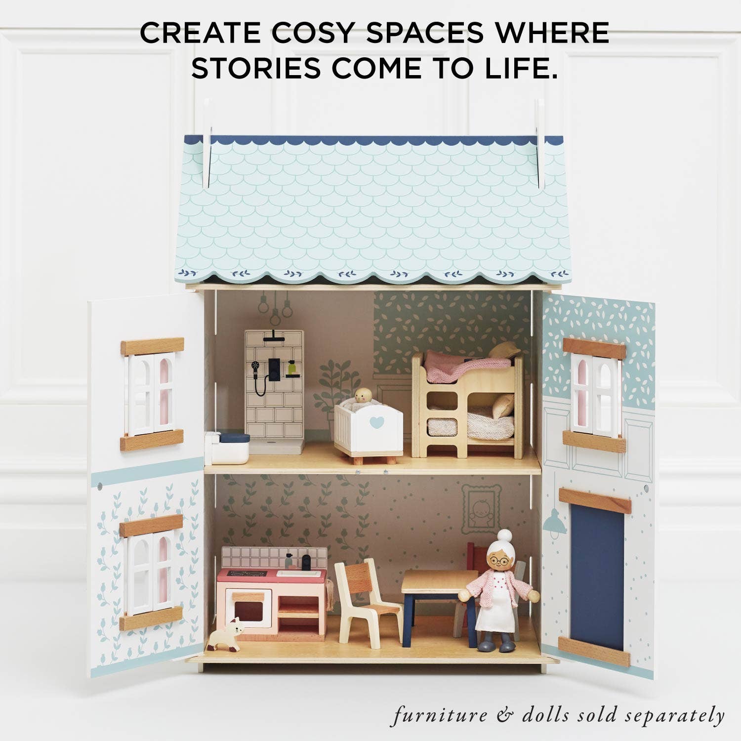 Le Toy Van, Inc. - Wholesale Doll Accessory Kit - Kids - Bluebelle Wooden Dolls House5