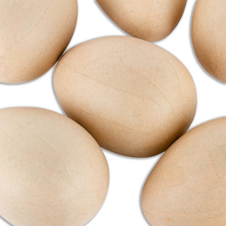 Factory Direct Craft - Wholesale Paper Mache - Unfinished Paper Mache Egg - 6" H x 4" Dia2