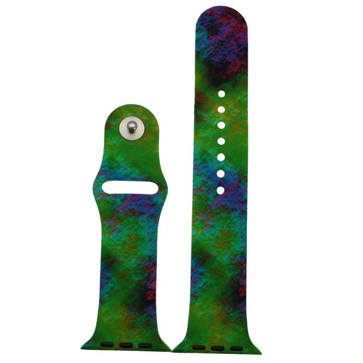 Time World USA - Wholesale Watch Band/Strap - Unisex - Tie Dye Printed Silicone Apple Watch Band