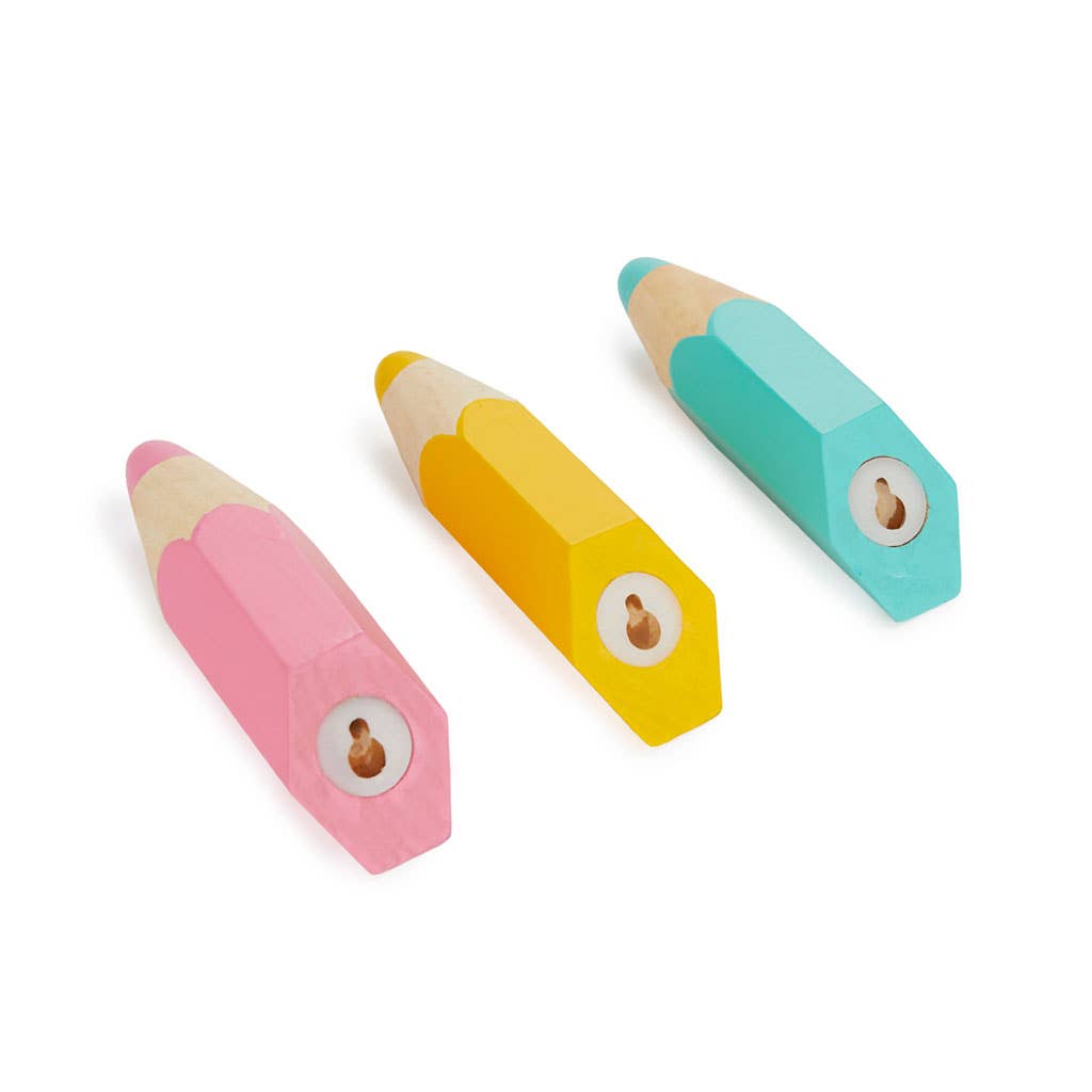 Balvi - Wholesale Wall Accent - Wall hanger, Color Pencil, x3, pink/yellow/blue3