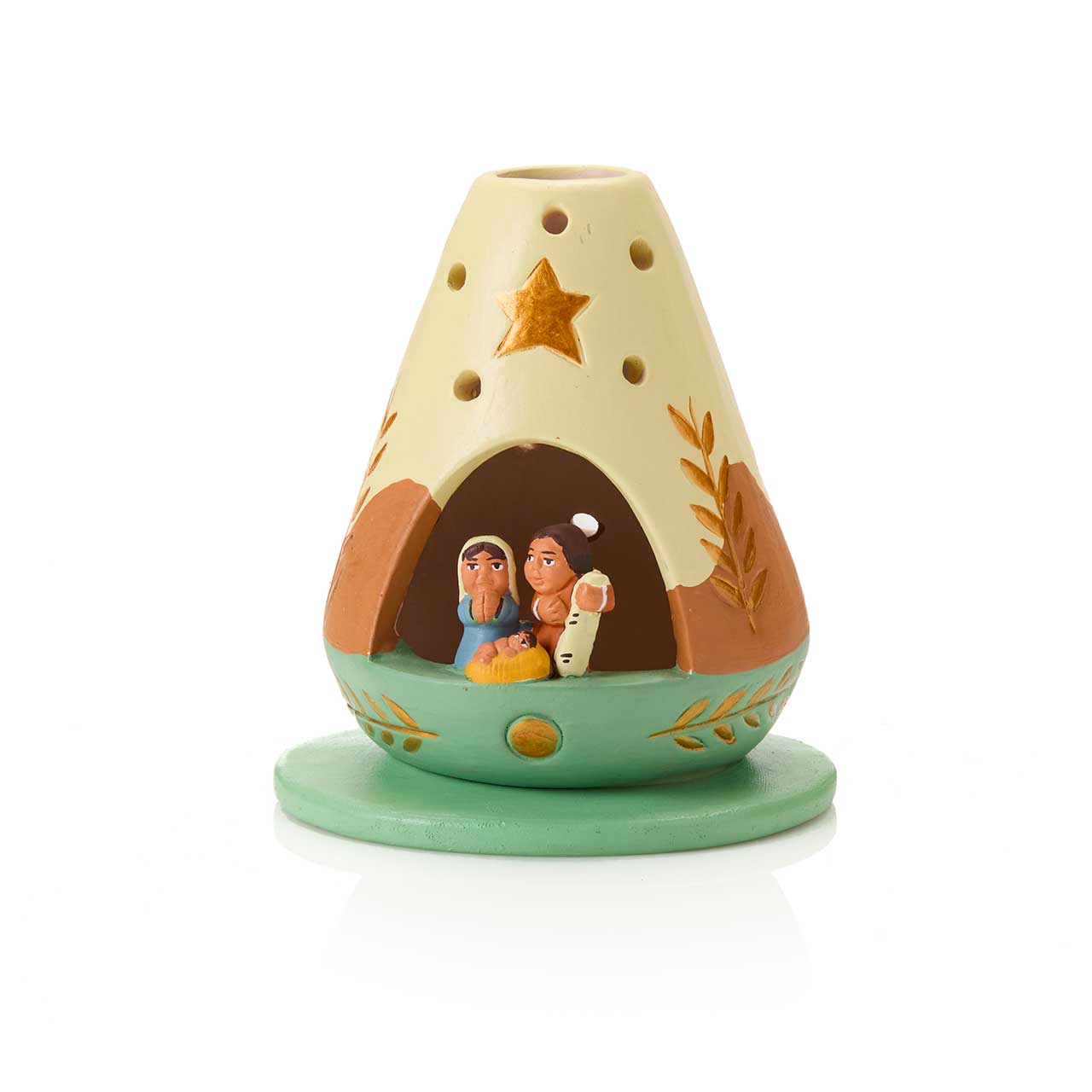 SERRV International - Wholesale Nativity Scene Decor - Andes Tea Light Christmas Nativity0