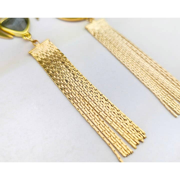 WonderLight Jewelry – wholesale Tofsörhängen – Halvmånens tofsörhängen - Labradorit/Transformation4