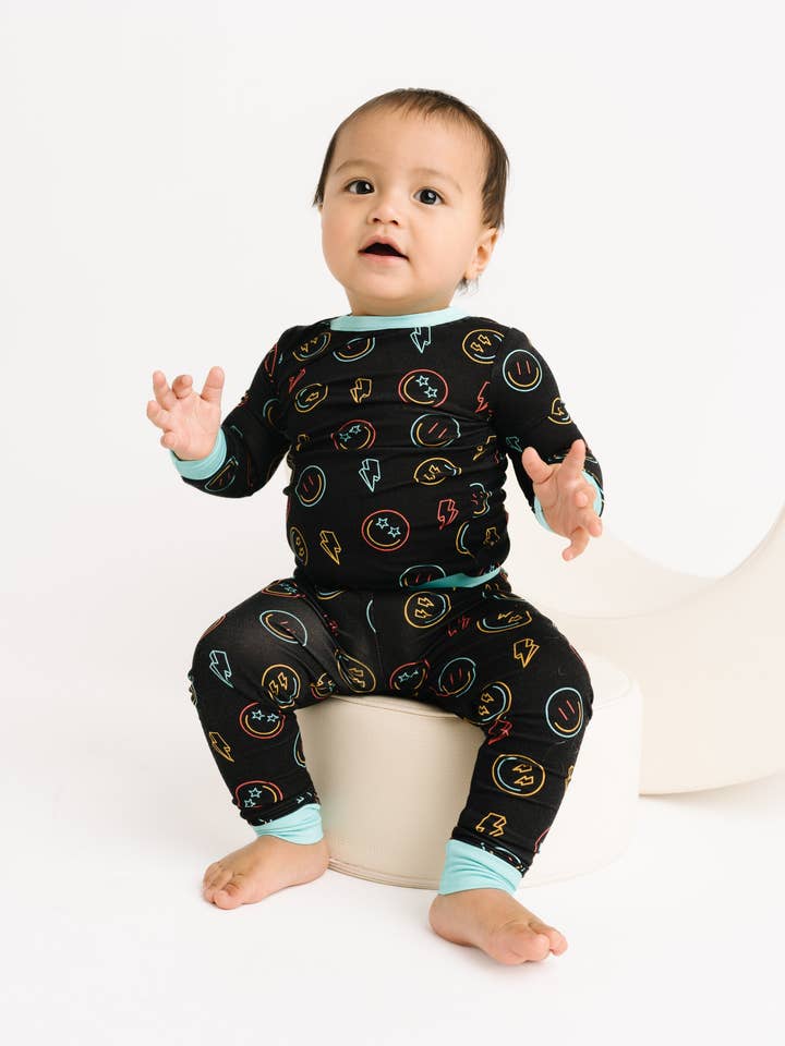 Little One Shop - Wholesale Lounge Set - Kids - Electric Neon Bamboo Set