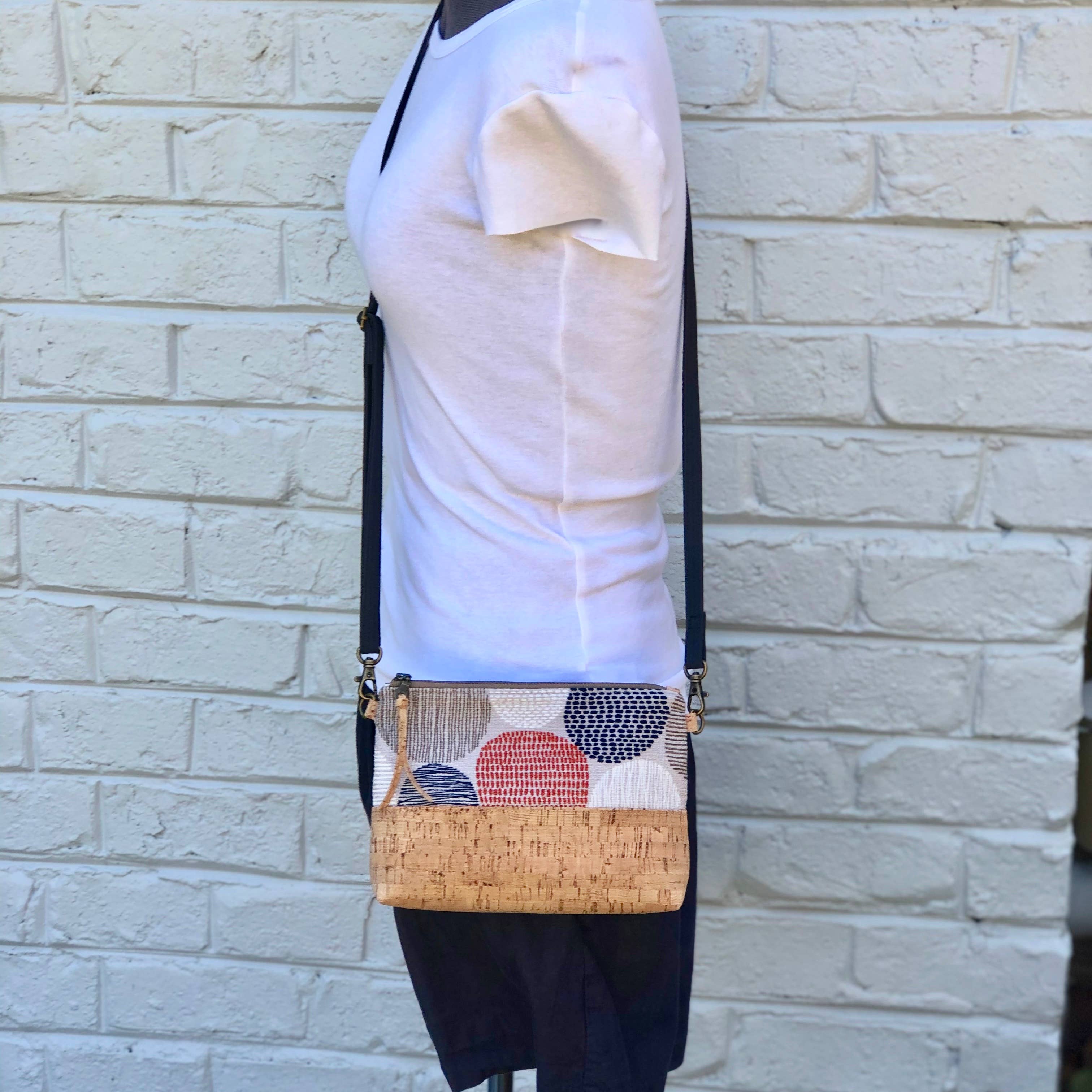 mmb by hand - Wholesale Crossbody Bag - Women's - Organic and Cork Mini Crossbody - Sky Show7