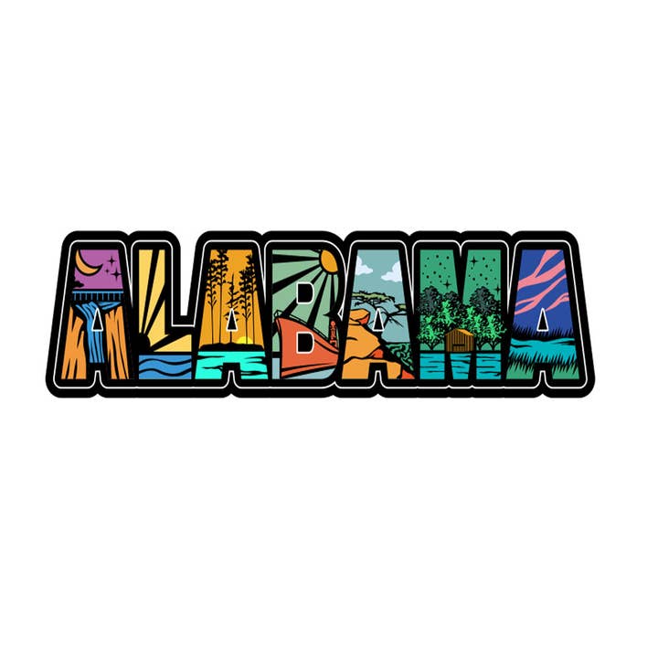 Bubblecraft – Großhandel Aufkleber – Alabama 3D-Blasenaufkleber