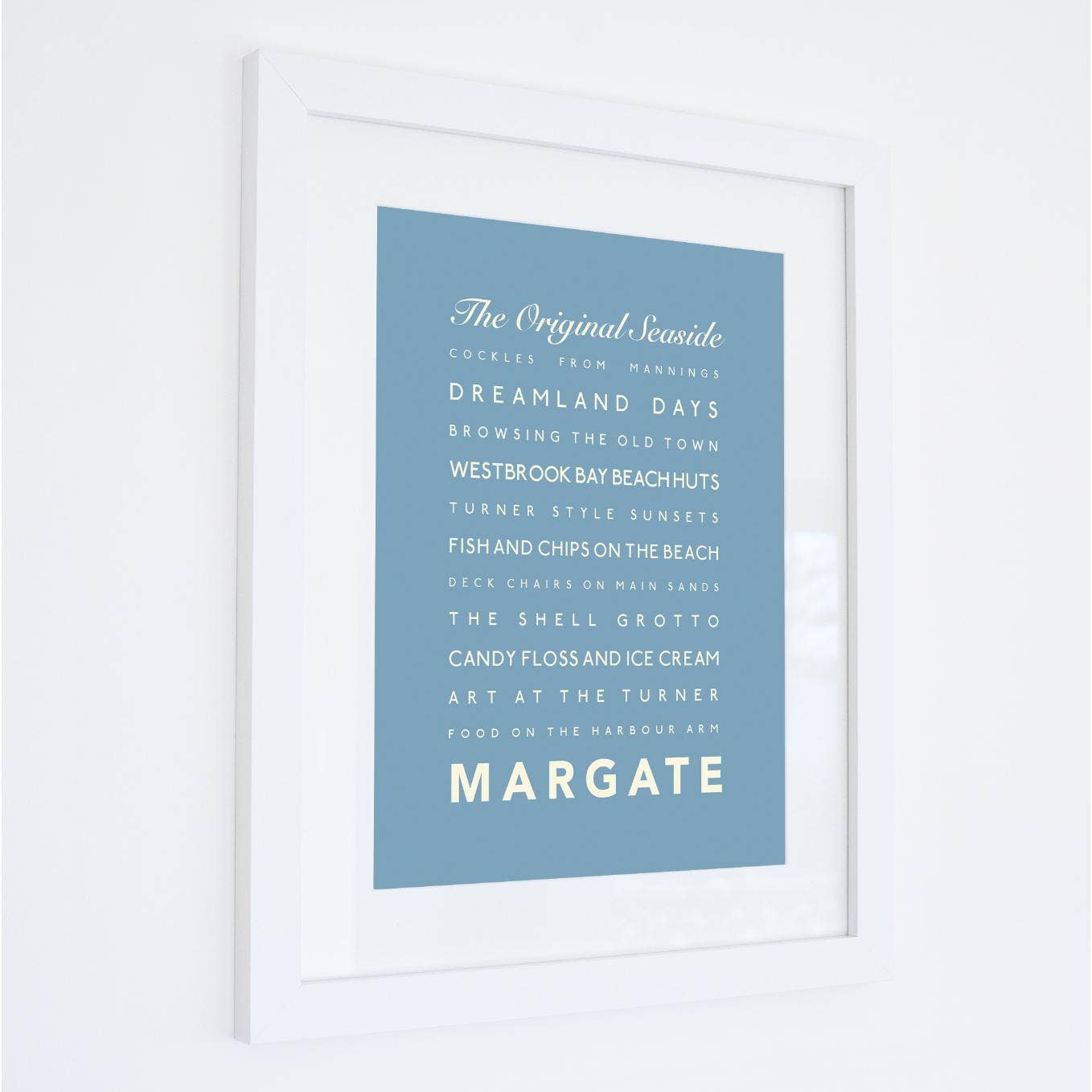 SeaKisses – wholesale Art print – Margate Typographic Print2