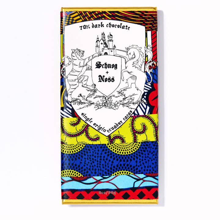 70% Dark Chocolate Bar (1oz) for wholesale by SCHNOG + NOSS CHOCOLATE