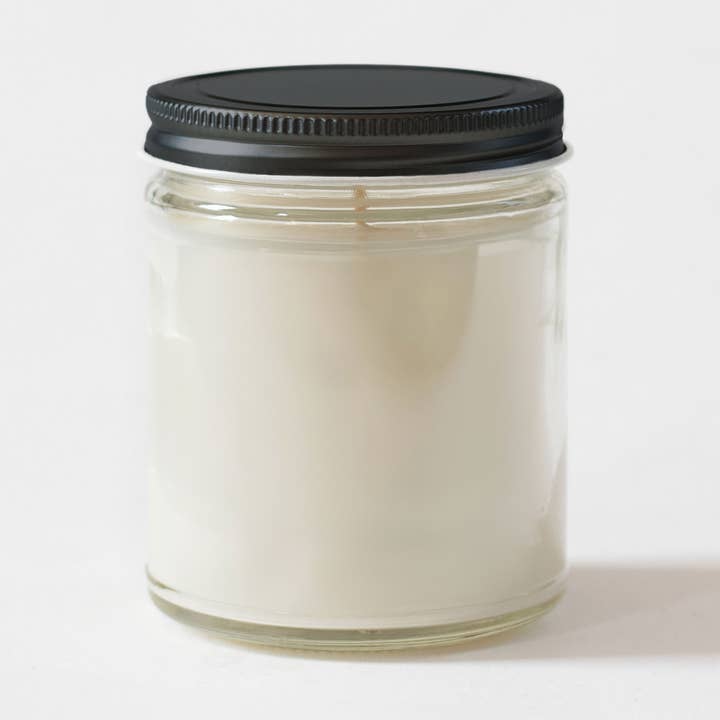 No Label 7 oz. Candle with Black Lid - Case of 24 for wholesale by GP Candle Co.