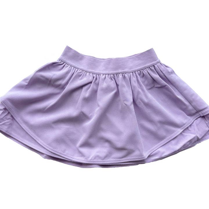 A05 Minifalda Pantalón Recogida Lavanda para venta al por mayor de Little Olin