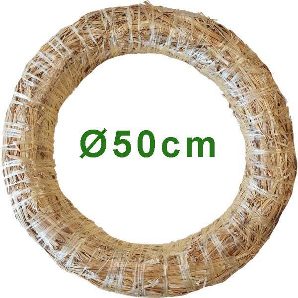 Dutch Flower Lady - Venta al por mayor Corona - Coronas de paja Diferentes tamaños de Ø 20 cm a Ø 100 cm3