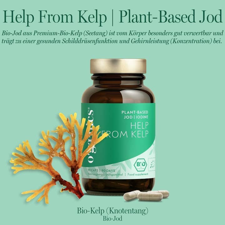 Ogaenics – Großhandel Nahrungsergänzungsmittel/Vitamin zum Einnehmen – HELP FROM KELP Plant-based Jod | Iodine