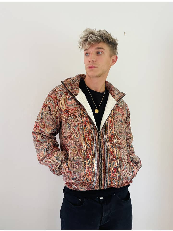 Emma's Emporium - Vente Bombers – femme - AW02 : Vestes bombardier doublées en polaire Sari - Paisley16