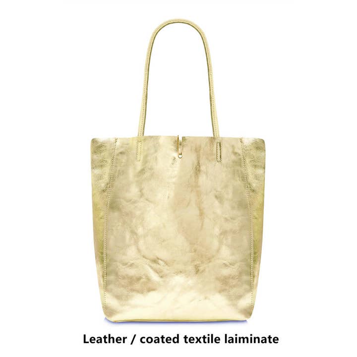 MONTTE DI JINNE - Venta al por mayor Bolso con correa - Mujer - Bolso de Hombro Grande Tipo Shopper de Cuero Genuino Italiano