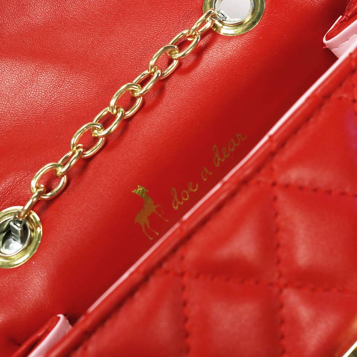 Doe a Dear - Wholesale Crossbody Bag - Kids - P15 B1303 Quilted Leather Purse w/ Charms (2 Colors)4